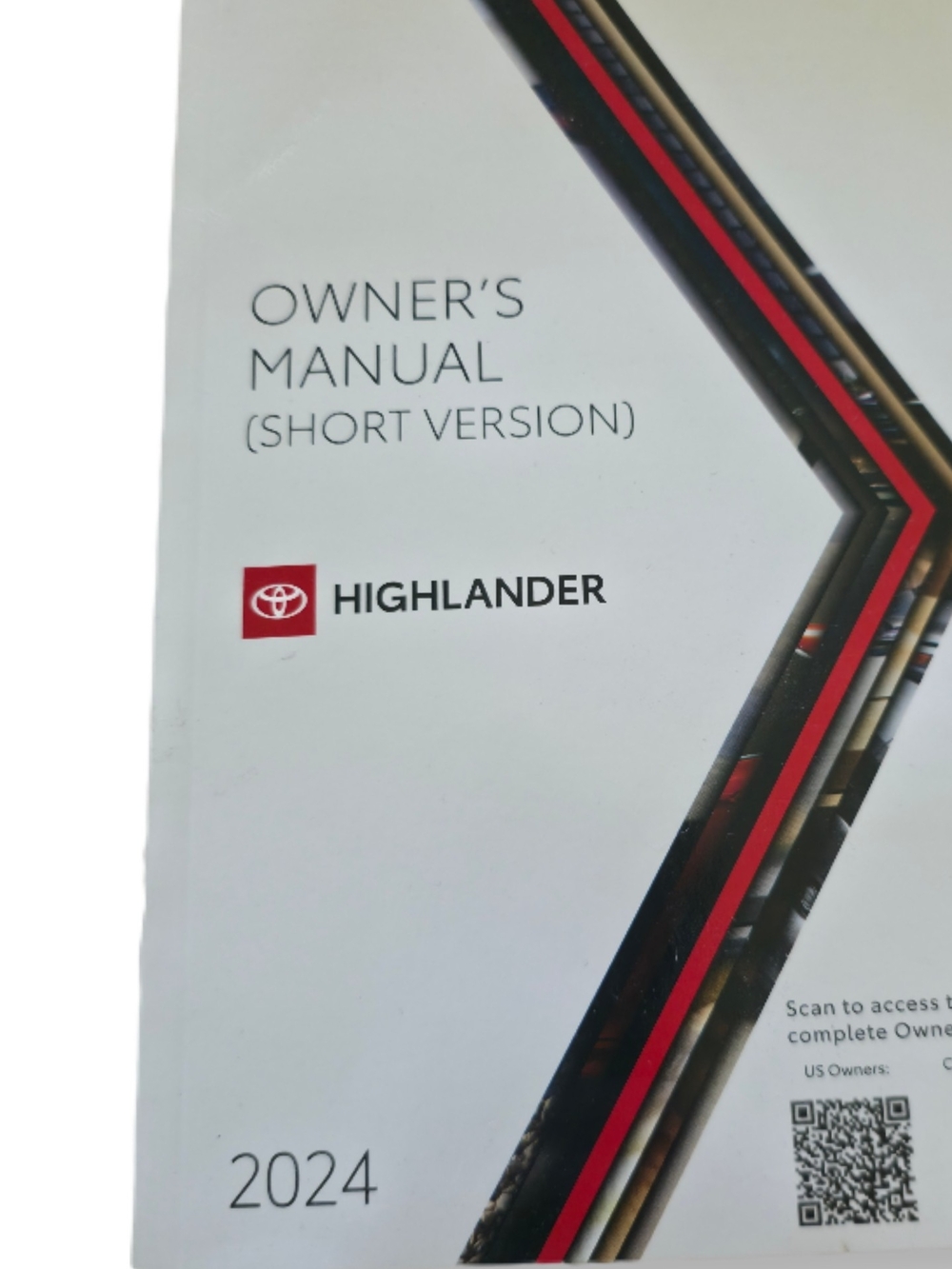 Highlander Owner's Manual (Short Version) - Toyota
